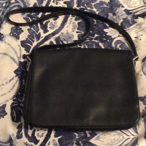 Black leather Nine West bag